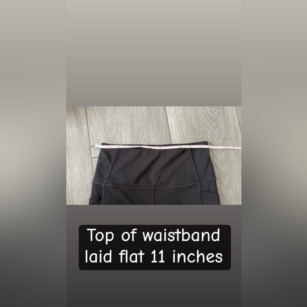 Victorias Secret Size 2 Small Black Athletic Leggings Side Pockets Full Length - Picture 6 of 7